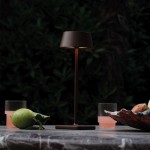 Pure - Outdoor Coffee Rechargeable Table Lamp IP54