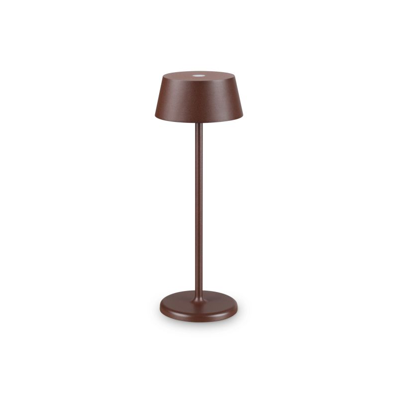 IdealLux-311661 - Pure - Outdoor Coffee Rechargeable Table Lamp IP54