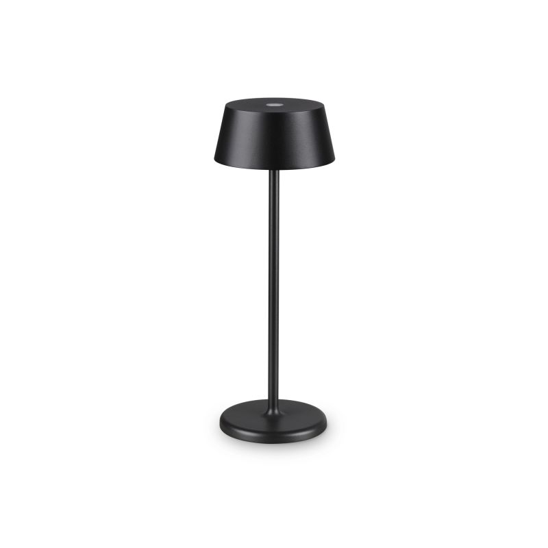 IdealLux-311678 - Pure - Outdoor Black Rechargeable Table Lamp IP54