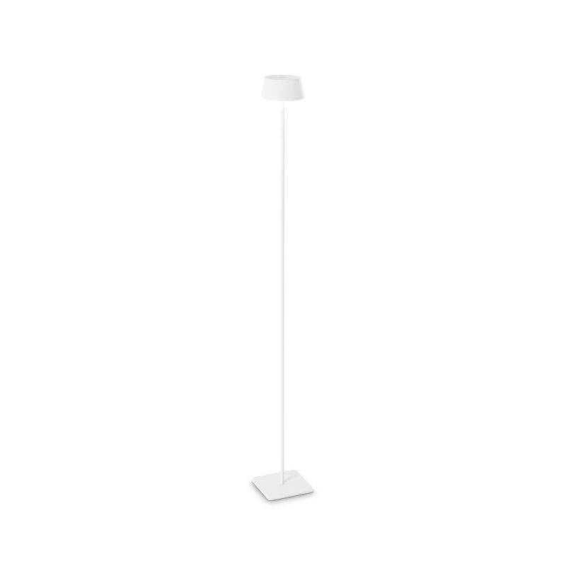 IdealLux-311708 - Pure - Outdoor White Rechargeable Floor Lamp IP54