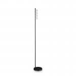 Ping Pong - Black 4 Light LED Floor Lamp with White Globes Ping Pong - Black 4 Light LED Floor Lamp with White Globes
