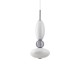 IdealLux-314143 - Lumiere - Black LED Pendant with White & Grey Glass