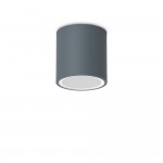 Techo - IP54 Surface-Mounted Anthracite Ceiling Light ∅ 9 cm