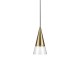IdealLux-321479 - Cono - Brass & Clear Glass Pendant