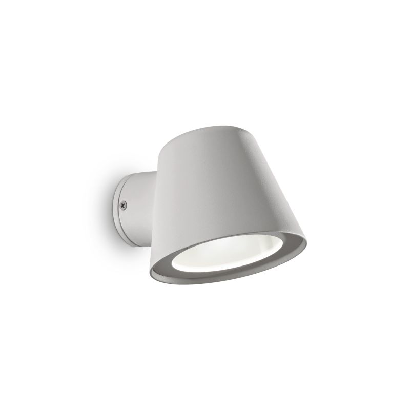 IdealLux-322407 - Gas - Outdoor Grey with Glass Wall Lamp