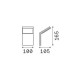 IdealLux-322636 - Style - IP54 Black LED Wall Lamp 3000K