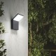 IdealLux-322636 - Style - IP54 Black LED Wall Lamp 3000K