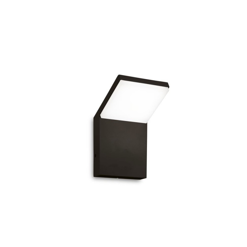 IdealLux-322636 - Style - IP54 Black LED Wall Lamp 3000K