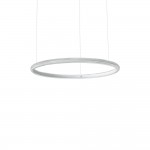 Miracle - White LED Pendant with Clear Crystal Effect Ø 80 cm