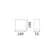 IdealLux-326221 - Snow - IP65 White Wall Lamp 4000K