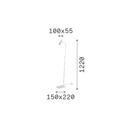 Ginger - White 1 Light Floor Lamp