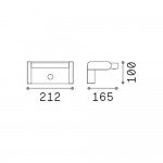 Swipe - Grey PIR Wall Lamp IP54