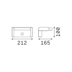 Swipe - Grey PIR Wall Lamp IP54