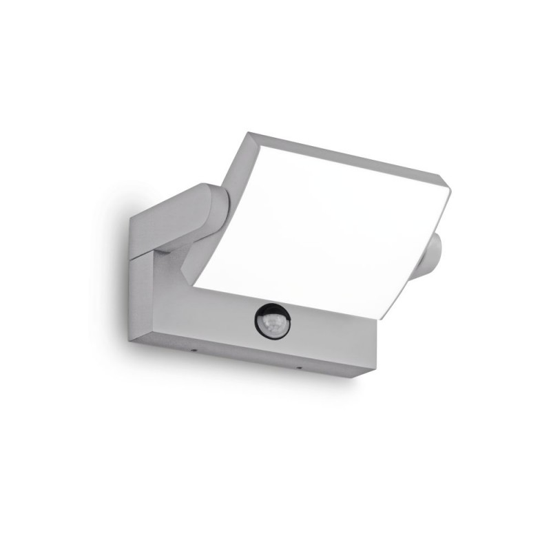 IdealLux-326870 - Swipe - Grey PIR Wall Lamp IP54