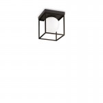 Lingotto - Matt Black Flush with White Glass Lingotto - Matt Black Flush with White Glass