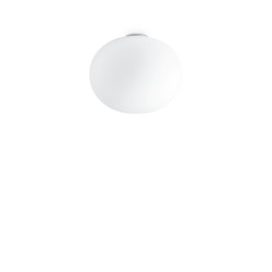 Cotton - White Semi Flush with White Glass ∅ 40 cm