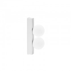 Ping Pong - White 2 Light LED Wall Lamp with White Globes Ping Pong - White 2 Light LED Wall Lamp with White Globes