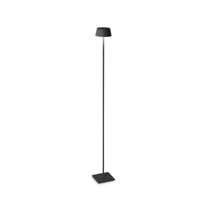 IdealLux-328515 - Pure - Outdoor Black Rechargeable Floor Lamp IP54
