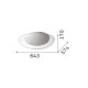 IdealLux-332420 - Squish - White LED Flush with White & Clear Diffuser