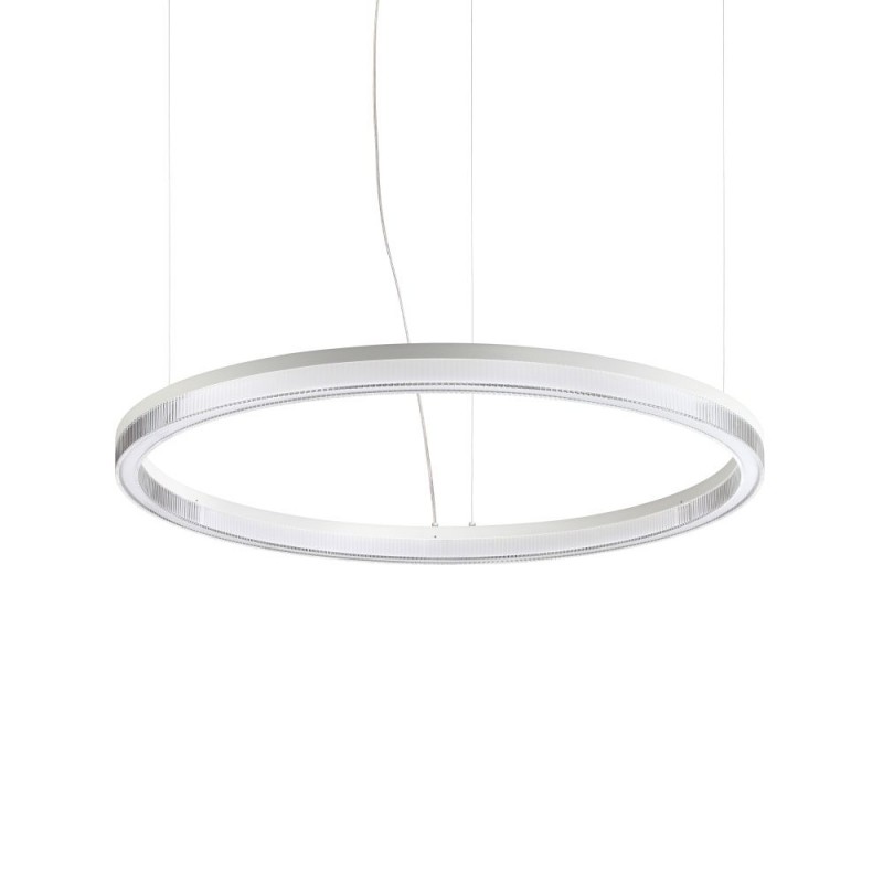 IdealLux-339146 - Crown - Decorative White LED Pendant Ø 80 cm