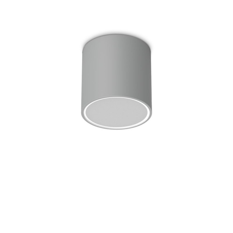 IdealLux-342702 - Techo - IP54 Surface-Mounted Grey Ceiling Light ∅ 15 cm