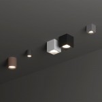 Techo - IP54 Surface-Mounted Grey Ceiling Light ∅ 9 cm