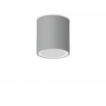 Techo - IP54 Surface-Mounted Grey Ceiling Light ∅ 9 cm