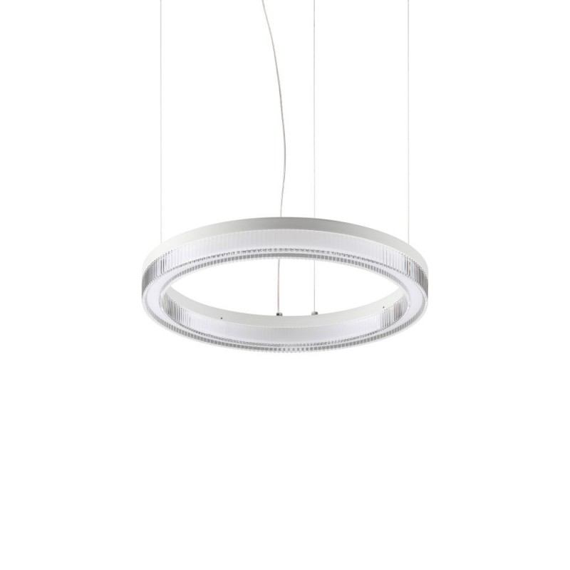 IdealLux-343402 - Crown - Decorative White LED Pendant Ø 40 cm