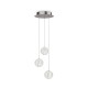 IdealLux-343464 - Diamond - Chrome LED Cluster Pendant with Crystal Effect