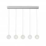 Diamond - Chrome LED over Island Fitting with Crystal Effect