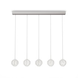 Diamond - Chrome LED over Island Fitting with Crystal Effect