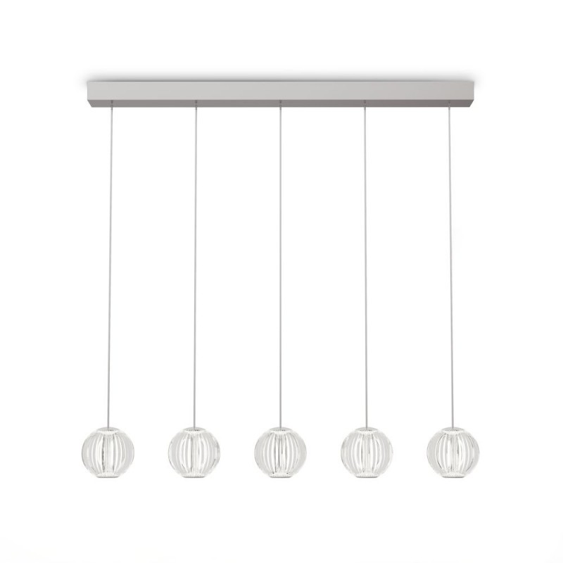 IdealLux-343471 - Diamond - Chrome LED over Island Fitting with Crystal Effect