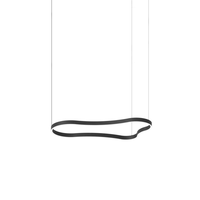 - Waves - Black LED Pendant 45W IdealLux-345246 - Waves - Black LED Pendant 45W