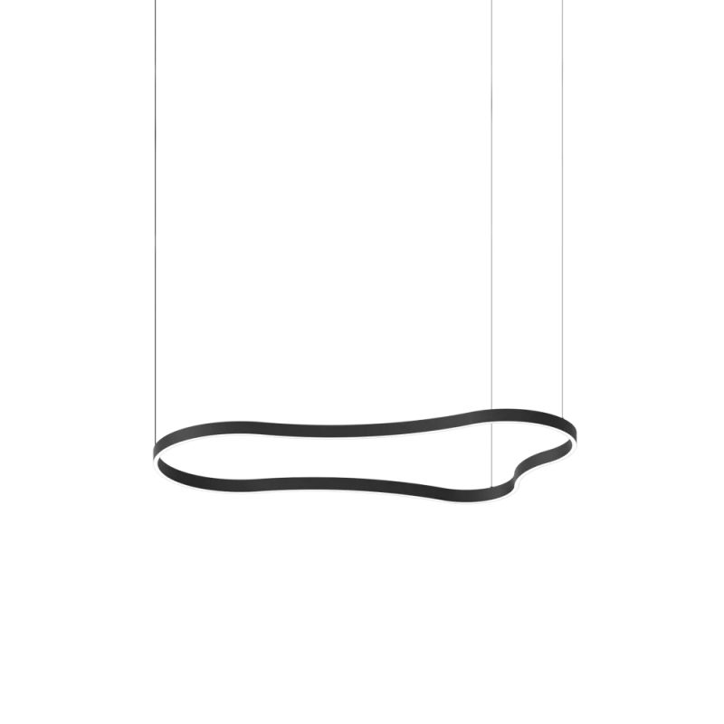 - Waves - Black LED Pendant 54W IdealLux-345277 - Waves - Black LED Pendant 54W