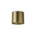 Spike - Surface-Mounted Satin Brass LED Spotlight 10 cm