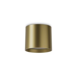 Spike - Surface-Mounted Satin Brass LED Spotlight 10 cm