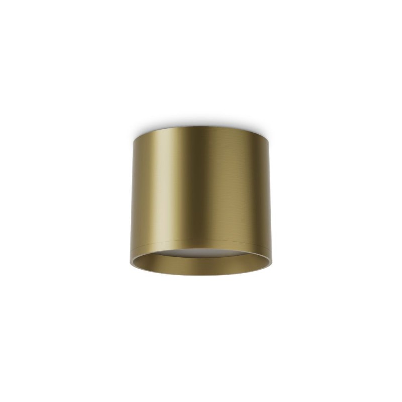 IdealLux-345475 - Spike - Surface-Mounted Satin Brass LED Spotlight 10 cm