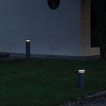 Boeing - Black LED Bollard 100 cm