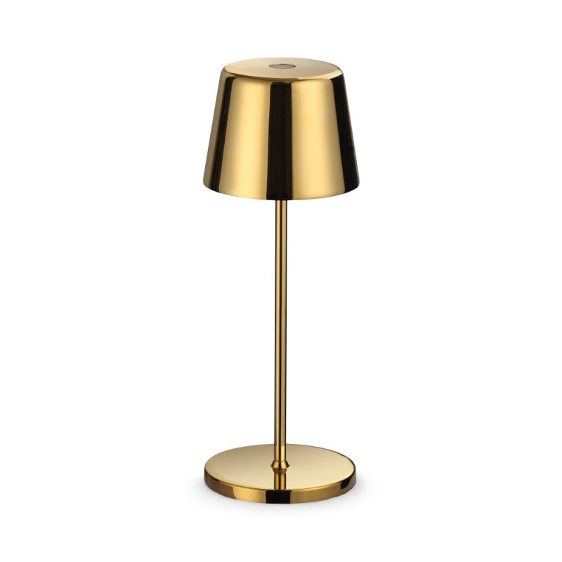 IdealLux-346939 - Cute - Gold Rechargeable Table Lamp IP65