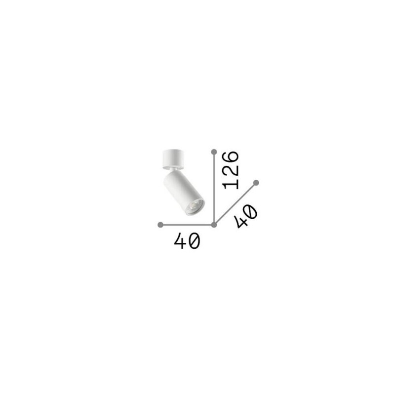 IdealLux-347653 - Dynamite - Satin Brass Spotlight ∅ 4 cm