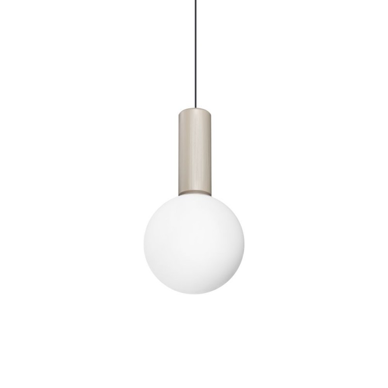 IdealLux-349190 - Odeon - Matt Varnished Magnetic LED Pendant with White Glass ∅ 15 cm