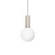 IdealLux-349190 - Odeon - Matt Varnished Magnetic LED Pendant with White Glass ∅ 15 cm