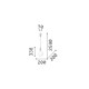 IdealLux-349206 - Odeon - Matt Varnished Magnetic LED Pendant with White Glass ∅ 20 cm