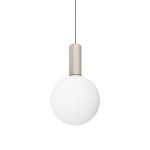 Odeon - Matt Varnished Magnetic LED Pendant with White Glass ∅ 20 cm