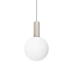Odeon - Matt Varnished Magnetic LED Pendant with White Glass ∅ 20 cm
