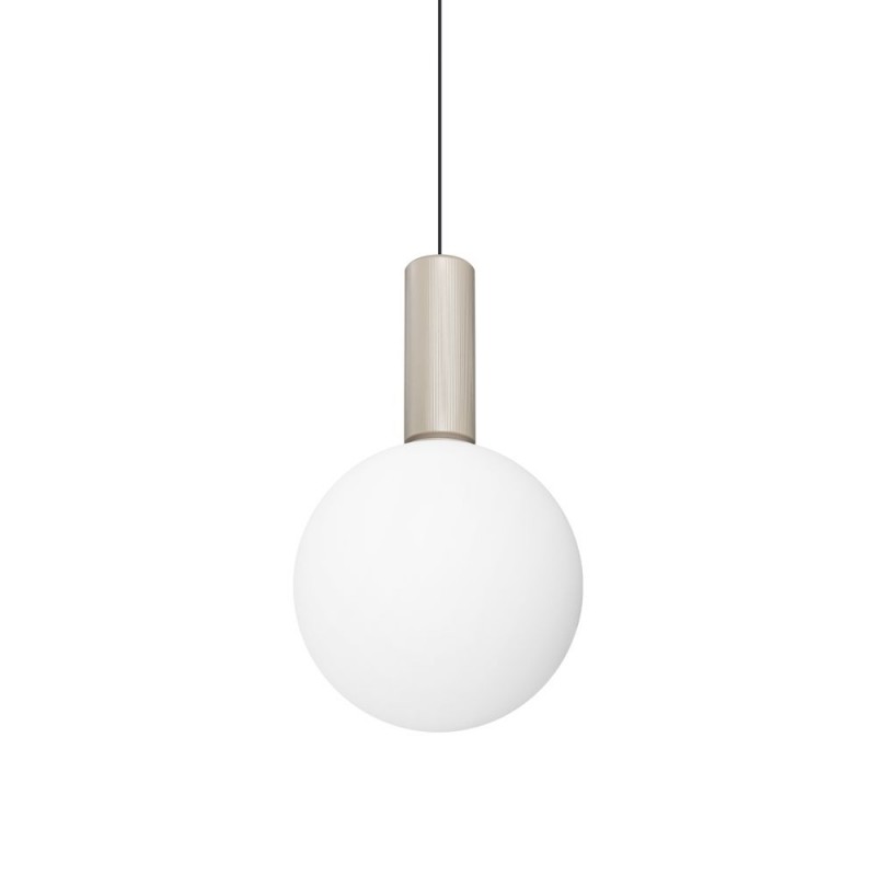 IdealLux-349206 - Odeon - Matt Varnished Magnetic LED Pendant with White Glass ∅ 20 cm