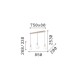 IdealLux-349213 - Odeon - Matt Varnished Magnetic LED over Island Fitting with White Glass 3200lm