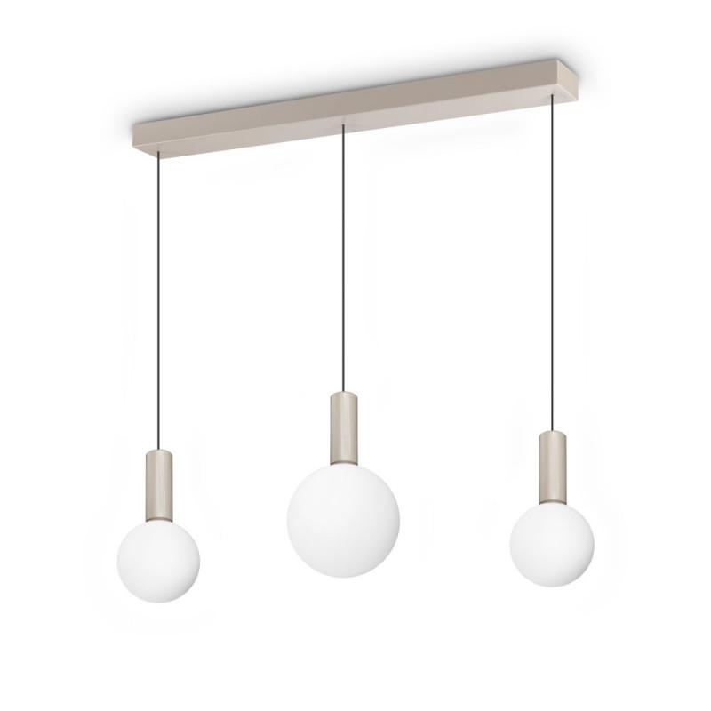 IdealLux-349213 - Odeon - Matt Varnished Magnetic LED over Island Fitting with White Glass 3200lm
