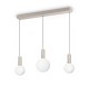 IdealLux-349213 - Odeon - Matt Varnished Magnetic LED over Island Fitting with White Glass 3200lm