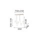 IdealLux-349220 - Odeon - Matt Varnished Magnetic LED over Island Fitting with White Glass